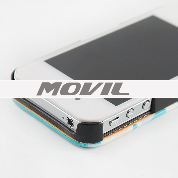 NP-1962 PU  leathe funda para Apple iPhone 4s -3